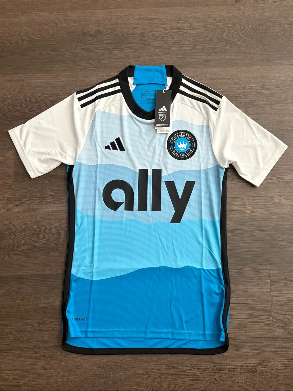 Adidas Charlotte FC 2024-25 Stadium Home Jersey Men’s Size XS